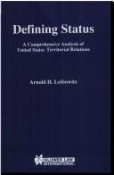Cover of Defining status by Arnold H. Leibowitz