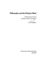Cover of Philosophy and the modern mind by E. M. Adams