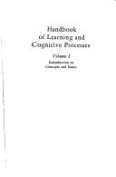 Front cover of Handbook of learning and cognitive processes by William K. Estes