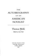 Front cover of The story of a novel by Thomas Wolfe