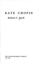 Cover of Kate Chopin by Barbara C. Ewell