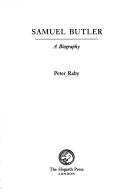 Cover of Samuel Butler by Peter Raby