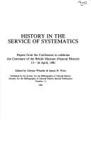Front cover of History in the service of systematics by Alwyne C. Wheeler