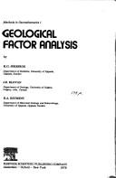 Front cover of Geological Factor Analysis (Methods in Geomathematics, Volume 1) by K.G. Joreskog
