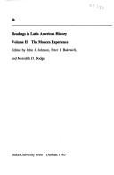 Cover of Readings in Latin American History by Lewis Hanke