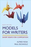 Cover of Models for writers by Alfred Rosa