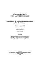 Front cover of Acta Conventus Neo-Latini Bonnensis by International Congress of Neo-Latin Studies (12th 2003 Bonn, Germany)