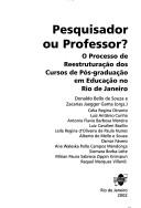 Cover of Pesquisador ou professor? by Donaldo Bello de Souza