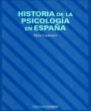 Front cover of Historia de la psicología en España by Helio Carpintero