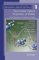 Front cover of Non-linear optical properties of matter by Jerzy Leszczynski