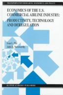 Cover of Economics of the U.S. commercial airline industry by Ivan L Pitt