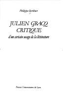 Cover of Julien Gracq by Philippe Berthier