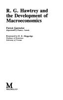 Front cover of R.G. Hawtrey and the development of macroeconomics by Patrick Deutscher