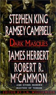 Cover of Dark Masques (The First Mountain Man) by J.N. Williamson