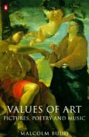 Cover of Values of Art by Malcolm Budd