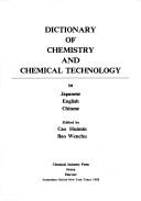 Front cover of Dictionary of chemistry and chemical technology by C. Huimin