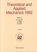 Front cover of Theoretical and applied mechanics 1992 by International Congress of Theoretical and Applied Mechanics (18th 1992 Haifa, Israel)