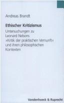 Cover of Ethischer Kritizismus by Andreas Brandt