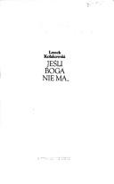 Front cover of Jeśli Boga nie ma-- by Leszek Kołakowski