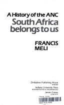 Front cover of South Africa belongs to us by Francis Meli