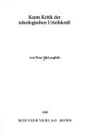 Front cover of Kants Kritik der teleologischen Urteilskraft by Peter McLaughlin