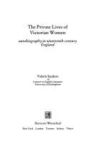 Cover of The private lives of Victorian women by Valerie Sanders