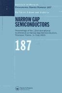 Front cover of Narrow gap semiconductors by International Conference on Narrow-Gap Semiconductors and Related Materials (12th 2005 Toulouse, France)