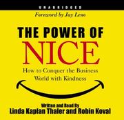 Front cover of The Power of Nice by Linda Kaplan Thaler
