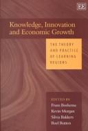 Front cover of Knowledge, innovation and economic growth by Frans Boekema