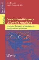 Front cover of Computational discovery of scientific knowledge by Saso Dzeroski