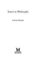 Cover of Issues in philosophy by Calvin Pinchin
