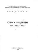 Cover of Ignacy Daszyński by Adam Próchnik