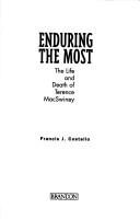 Cover of Enduring the most by Francis J. Costello