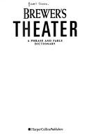 Cover of Brewer's theater by Ebenezer Cobham Brewer