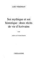 Cover of Soi mythique et soi historique by Lise Vekeman