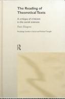 Cover of Reading of Theoretical Texts by Peter Ekegren