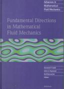 Cover of Fundamental directions in mathematical fluid mechanics by Giovanni P. Galdi