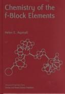 Cover of Chemistry of the f-block elements by Helen C. Aspinall