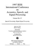 Front cover of 1997 IEEE International Conference on Acoustics, Speech, and Signal Processing by ICASSP (22nd 1997 Munich, Germany)