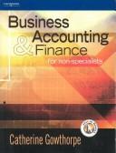 Front cover of Business accounting and finance by C. Gowthorpe