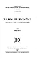 Cover of Le don de soi-même by François Bizot