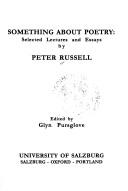 Cover of Something about poetry by Russell, Peter