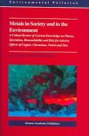 Front cover of Metals in society and in the environment by Lars Landner