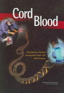 Cover of Cord Blood by Institute Of Medicine