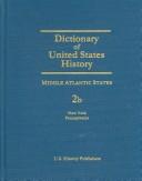 Front cover of Dictionary of Middle Atlantic States history by Caryn Hannan