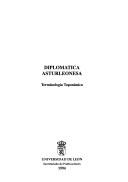 Front cover of Diplomática asturleonesa by María del Pilar Alvarez Maurín