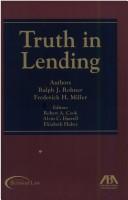 Cover of Truth in lending by Ralph J. Rohner