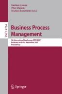 Front cover of Business process management by BPM 2007 (2007 Brisbane, Qld.)
