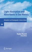Front cover of Light absorption in sea water by Bogdan Woźniak