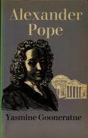 Cover of Alexander Pope by Yasmine Gooneratne